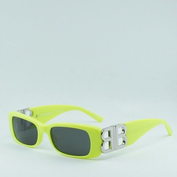 BALENCIAGA BB0096S 008 YELLOW SILVER GREY SUNGLASSES - FINAL SALE! main image 8